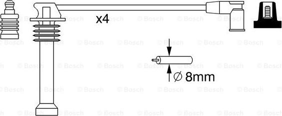 BOSCH 0 986 357 271 - PRZEWODY WYS. NAP. FORD MONDEO