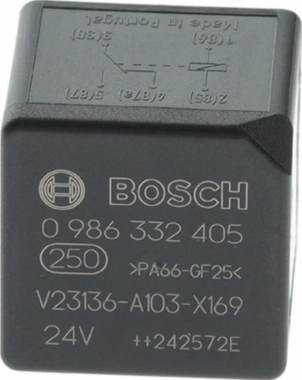 BOSCH 0 986 332 405 — Przekaźnik, prąd pracy