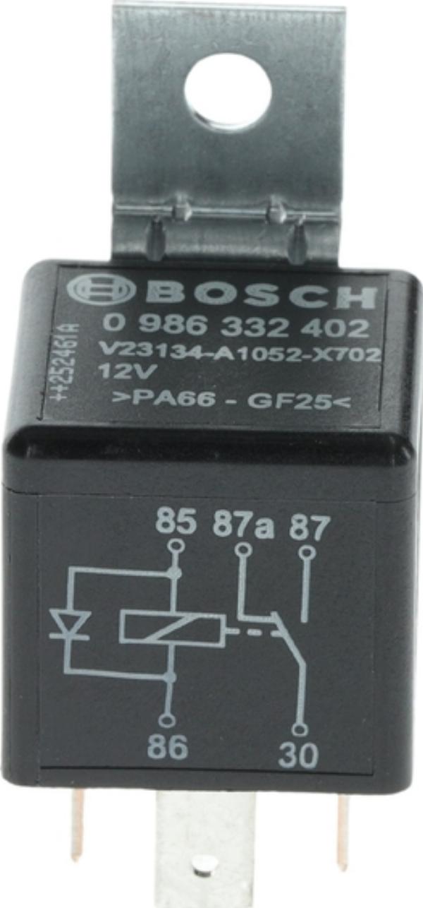 BOSCH 0 986 332 402 — Przekaźnik, prąd pracy