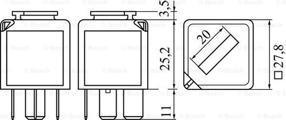 BOSCH 0 986 332 053 - PRZEKAŹNIK FORD