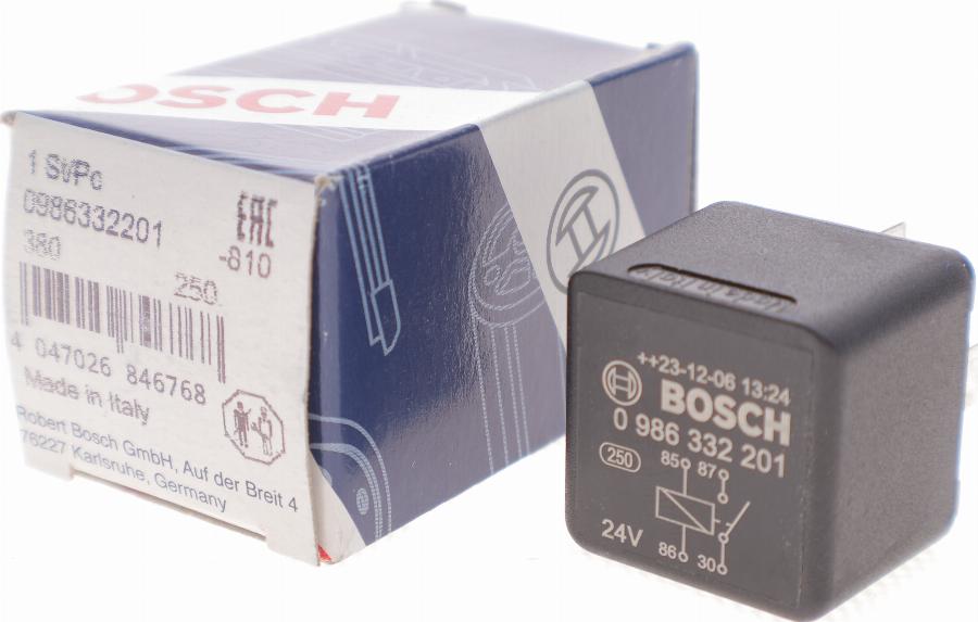BOSCH 0986332201 — Przekaźnik