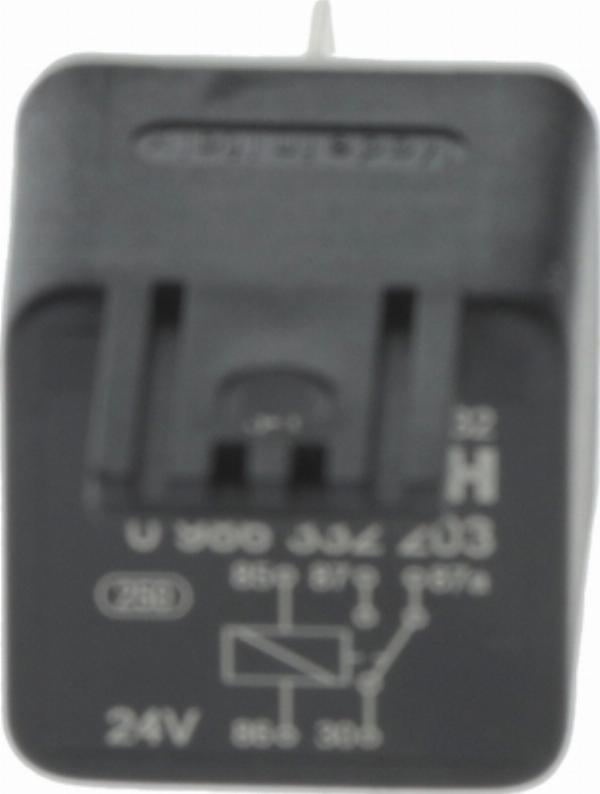 BOSCH 0 986 332 203 — Przekaźnik, prąd pracy