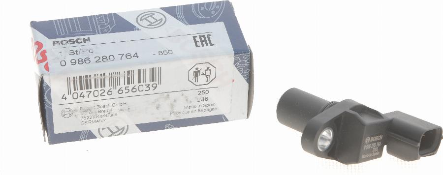 BOSCH 0 986 280 764 — Czujnik, pozycja wałka rozrządu