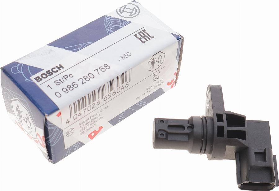 BOSCH 0 986 280 768 — Czujnik, pozycja wałka rozrządu