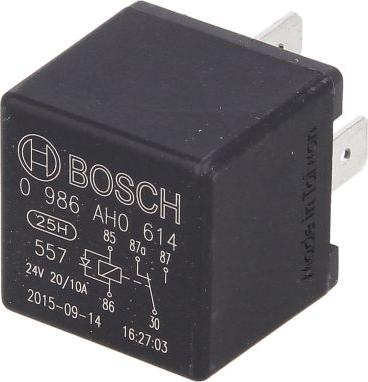 BOSCH 0 986 AH0 614 — Przekaźnik, prąd pracy