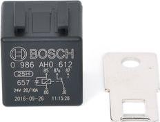 BOSCH 0 986 AH0 612 — Przekaźnik, prąd pracy
