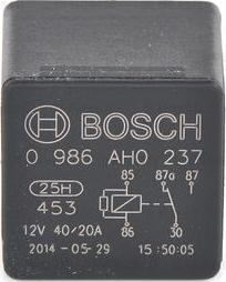 BOSCH 0 986 AH0 237 — Przekaźnik, prąd pracy