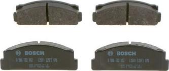 BOSCH 0 986 TB2 002 — Zestaw klocków hamulcowych, hamulce tarczowe