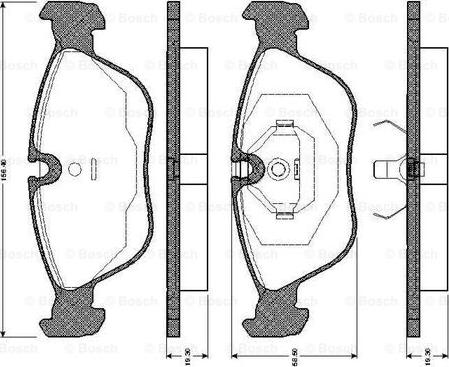 BOSCH 0 986 TB2 248 - Zestaw klocków hamulcowych, hamulce tarczowe