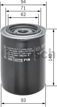 BOSCH 0 451 104 005 - FILTR OL.FORD                      P4005
