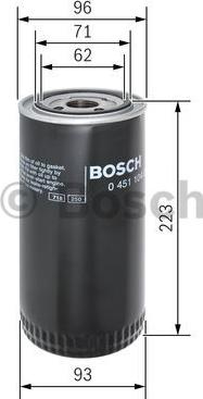 BOSCH 0 451 104 015 - FILTR OLEJU DAF