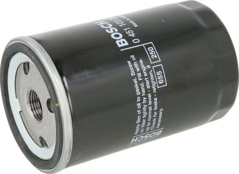 BOSCH 0 451 103 258 - Filtr oleju silnikowego usuwający cząsteczki zużycia i zanieczyszczenia z układu smarowania