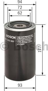 BOSCH 0 451 203 001 - FILTR OL.SAURER D-SERIE CIEZAROWEP3001