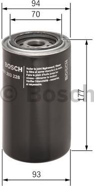BOSCH 0 451 203 228 - FILTR OL.BOVA FVD 12-220 82-     P3228-1