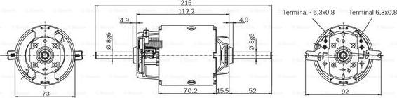 BOSCH 0 130 111 042 - Silnik dmuchawy