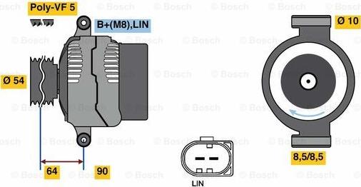 BOSCH 0 125 811 020 - Alternator