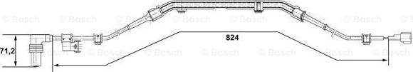 BOSCH 0 265 001 276 — Czujnik, prędkość obrotowa koła