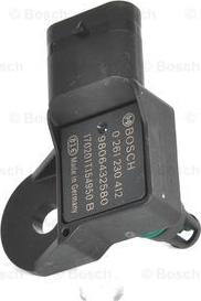 BOSCH 0 261 230 412 - CZUJNIK CIŚN. POWIETRZA PEUGEOT 308 1.6THP 15-