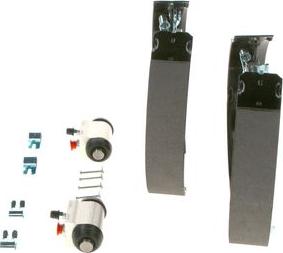 BOSCH 0 204 114 701 - ZESTAW SZCZĘK HAM. FORD B-MAX-FOCUS 10- KPL. Z CYLINDERKAMI