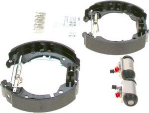 BOSCH 0 204 114 708 - ZESTAW SZCZĘK HAM. RENAULT TWINGO 1.0 14-19 KPL. Z CYLINDERKAMI