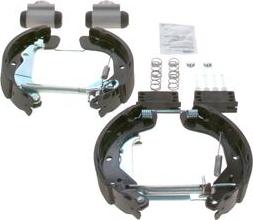BOSCH 0 204 114 710 - ZESTAW SZCZĘK HAM. OPEL KARL 1.0 15-19 KPL. Z CYLINDERKAMI