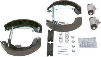BOSCH 0 204 114 710 - ZESTAW SZCZĘK HAM. OPEL KARL 1.0 15-19 KPL. Z CYLINDERKAMI