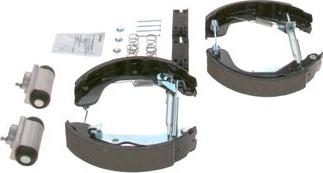 BOSCH 0 204 114 710 - ZESTAW SZCZĘK HAM. OPEL KARL 1.0 15-19 KPL. Z CYLINDERKAMI