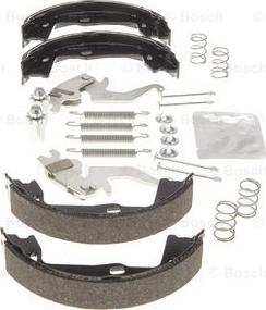 BOSCH 0 204 113 824 - ZESTAW SZCZĘK HAM. RĘCZ. OPEL ASTRA-CALIBRA-OMEGA-VECTRA 1.4-3.2 86-03 KPL.