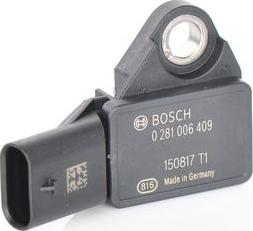 BOSCH 0 281 006 409 - Czujnik ciśnienia w kolekt. ssącym