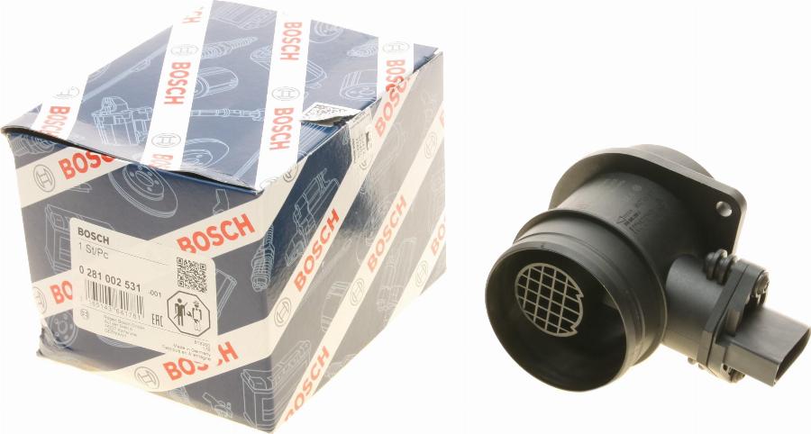 BOSCH 0 281 002 531 — Przepływomierz masowy powietrza