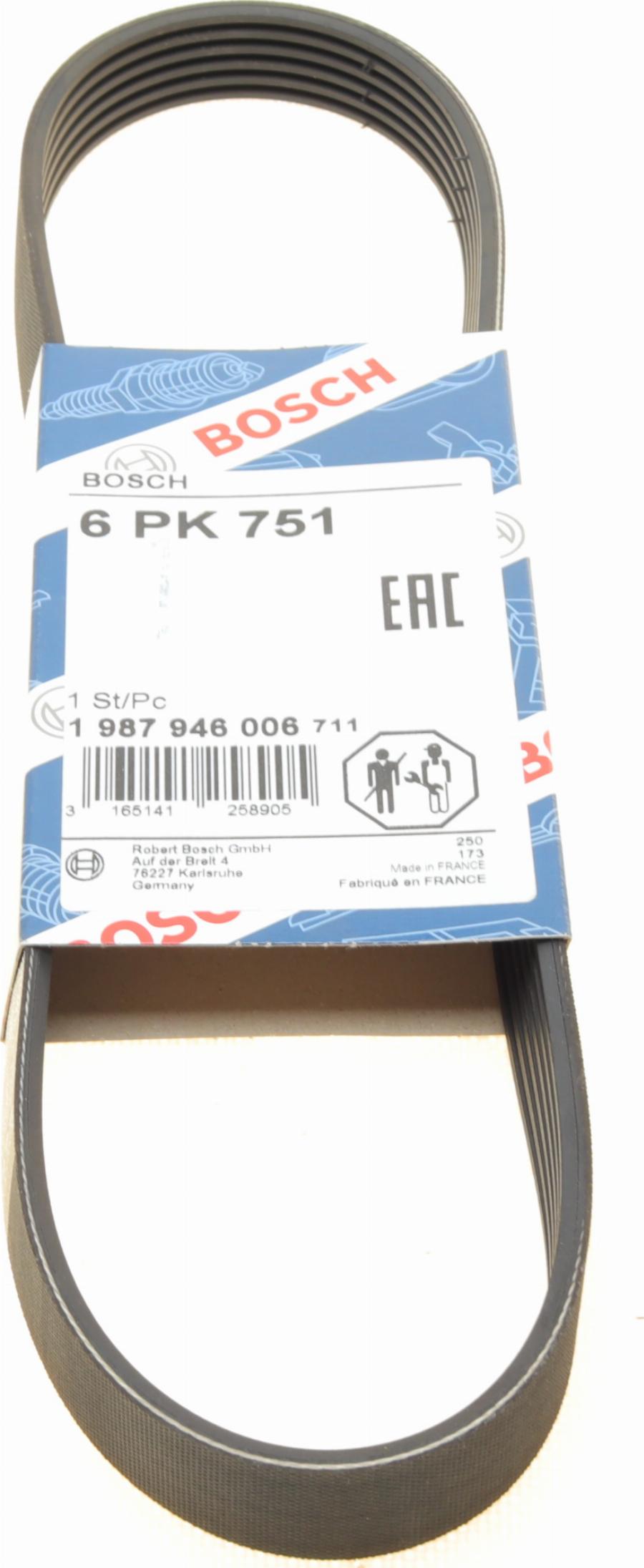 BOSCH 1 987 946 006 — Pasek klinowy wielorowkowy