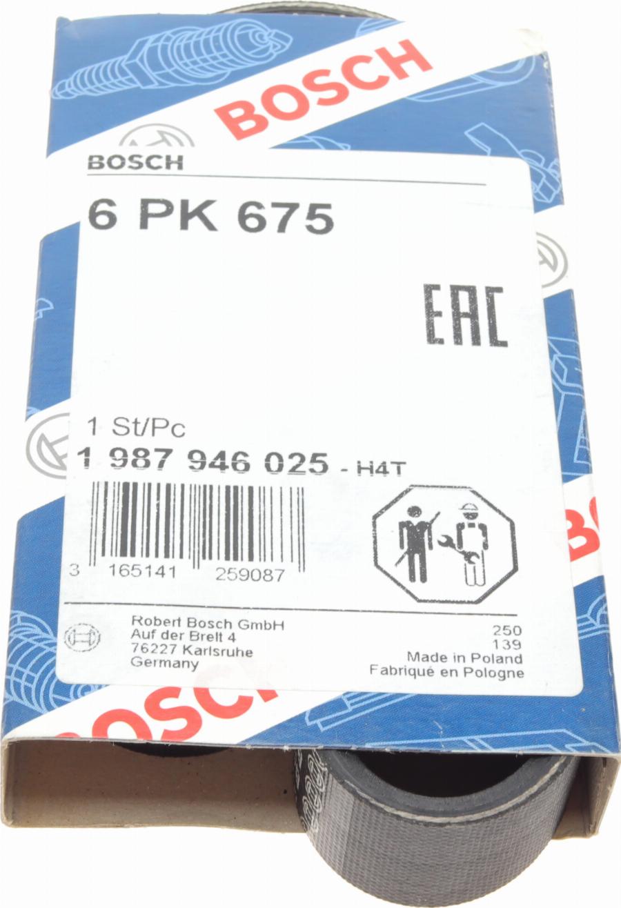 BOSCH 1 987 946 025 — Pasek klinowy wielorowkowy