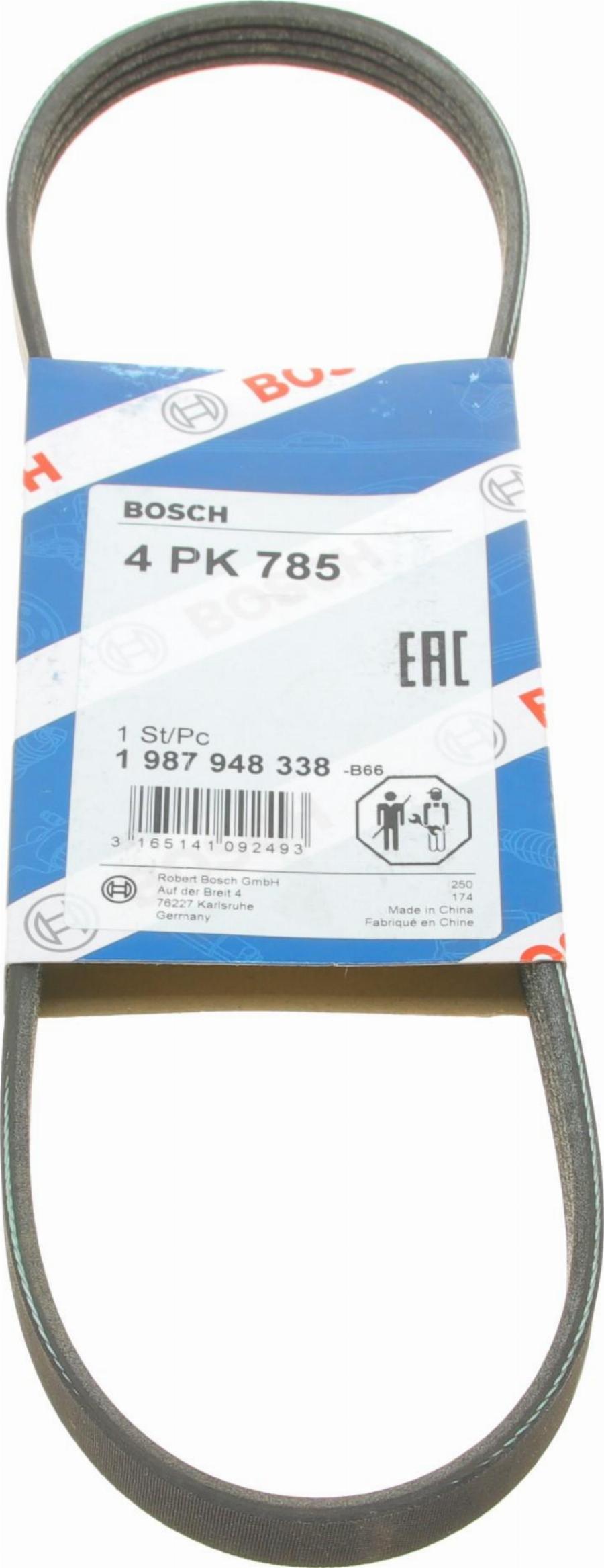 BOSCH 1 987 948 338 — Pasek klinowy wielorowkowy