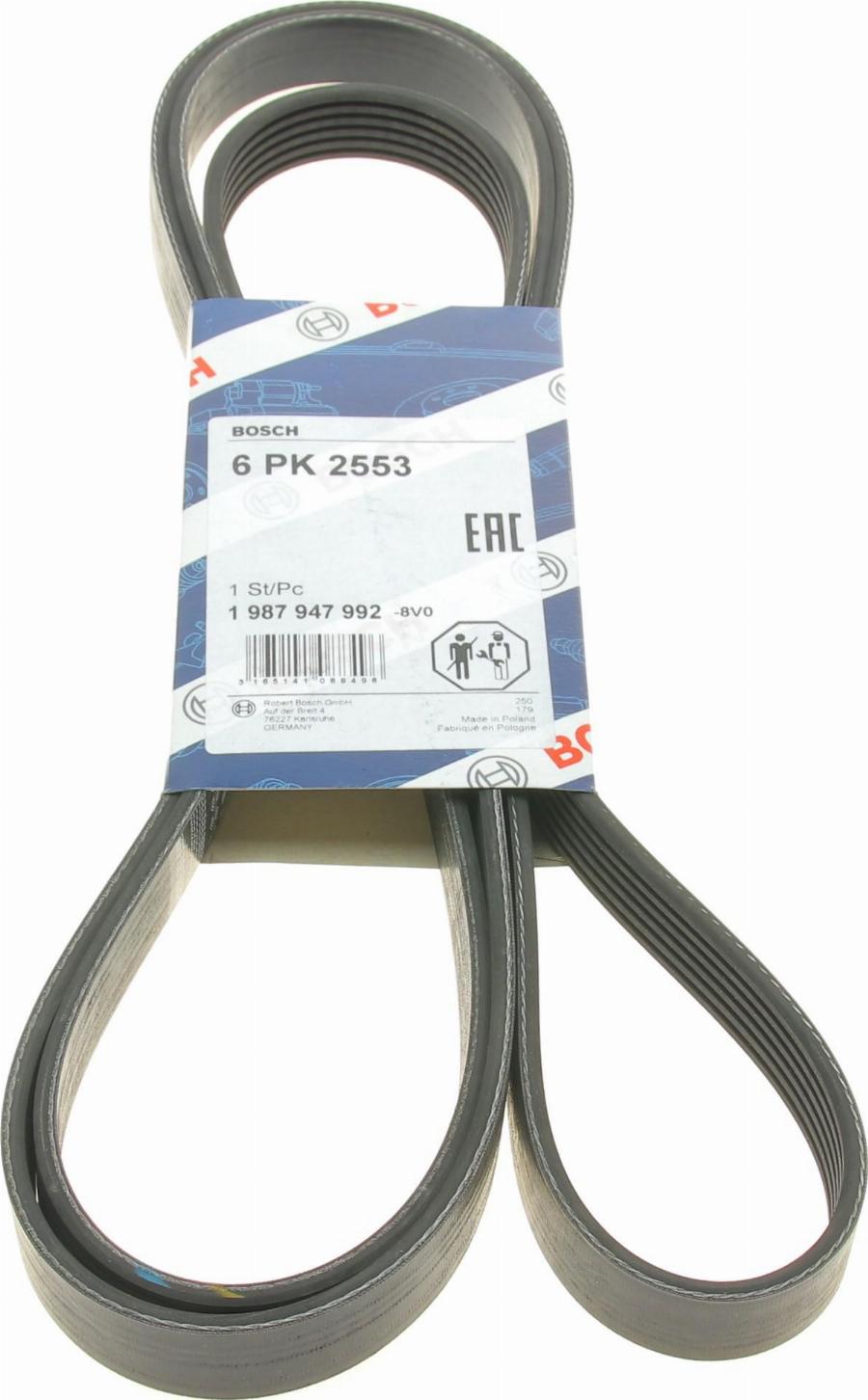 BOSCH 1 987 947 992 - PASEK WIELOROWKOWY 6PK2553