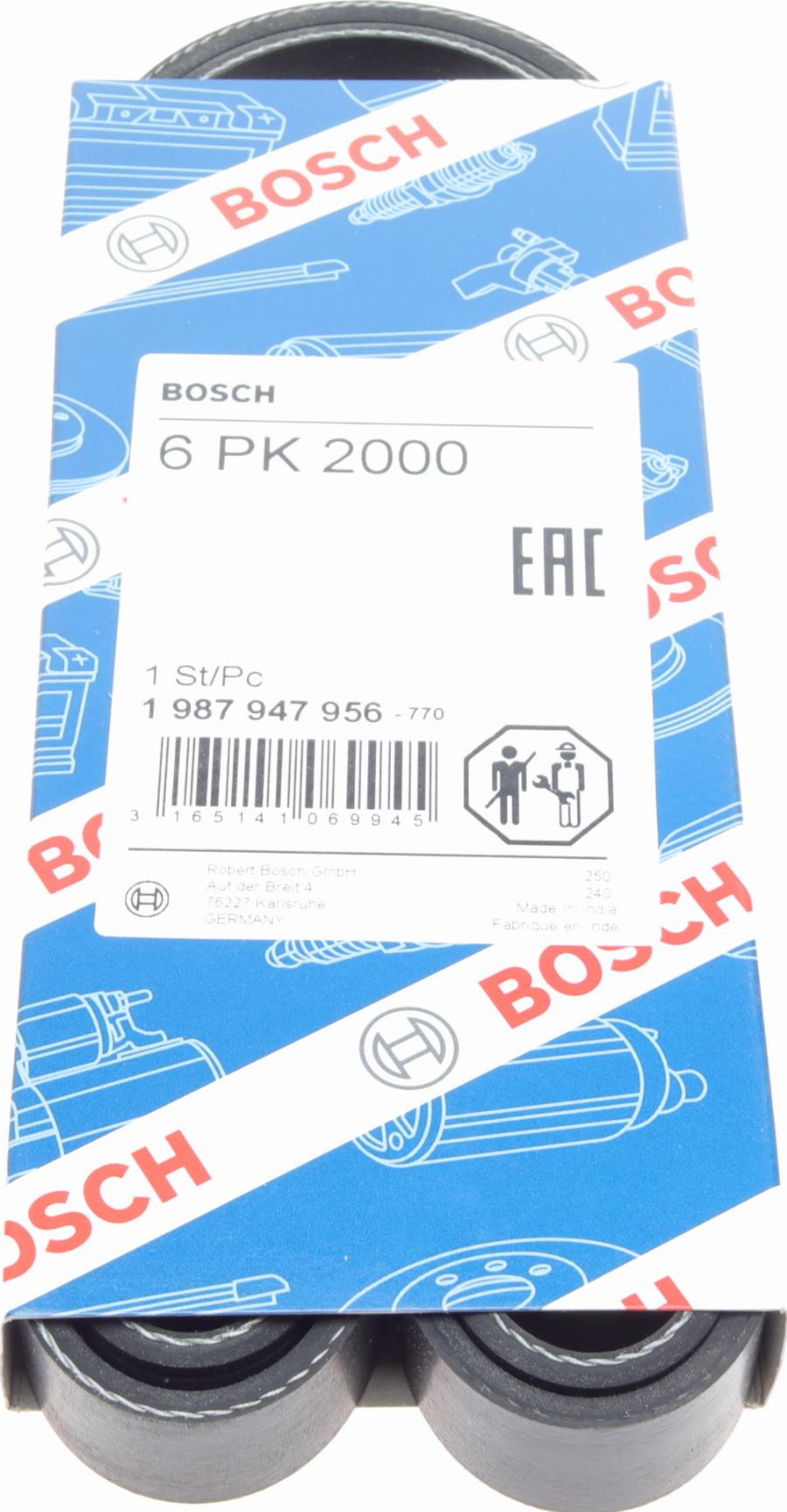 BOSCH 1 987 947 956 - PASEK WIELOROWKOWY 6PK2000