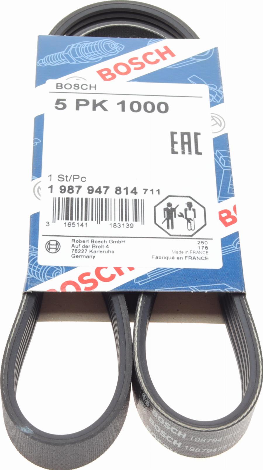 BOSCH 1 987 947 814 - Pasek wielorowkowy