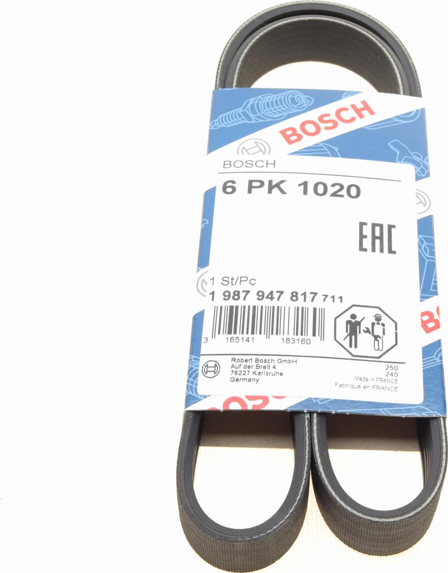 BOSCH 1 987 947 817 — Pasek klinowy wielorowkowy
