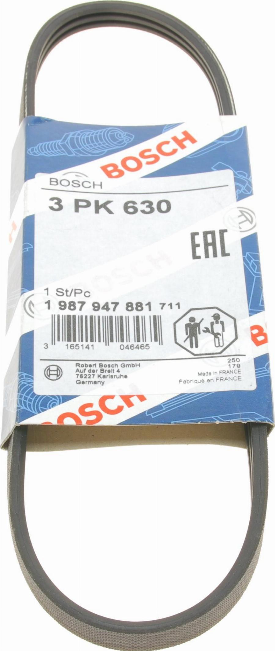 BOSCH 1 987 947 881 — Pasek klinowy wielorowkowy
