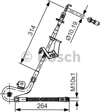BOSCH 1 987 481 428 — Przewód hamulcowy elastyczny