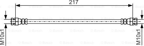 BOSCH 1 987 481 556 — Przewód hamulcowy elastyczny