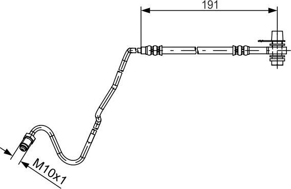 BOSCH 1 987 481 537 - PRZEWÓD HAM. ELAST. SKODA-VW T. FABIA-POLO 00- PR