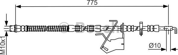 BOSCH 1 987 481 685 - PRZEWÓD HAM. ELAST. PEUGEOT P. 407-508 2.0-3.0 HDI 09-18 PR