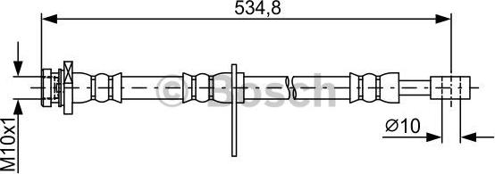 BOSCH 1 987 481 851 - PRZEWÓD HAM. ELAST. SUZUKI P. GRAND VITARA 1.6-3.2 4X4 05-14 LE