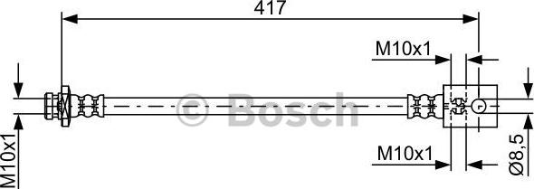 BOSCH 1 987 481 834 - PRZEWÓD HAM. ELAST. NISSAN T. PATROL 2.8-3.0 DTI 97-10 LE-PR