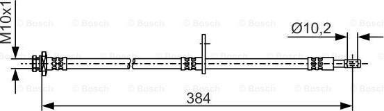 BOSCH 1 987 481 A54 — Przewód hamulcowy elastyczny
