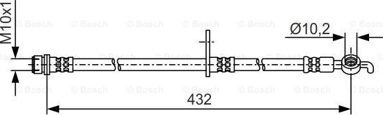 BOSCH 1 987 481 A57 — Przewód hamulcowy elastyczny