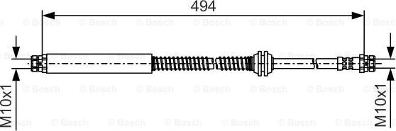 BOSCH 1 987 481 A05 - Przewód hamulcowy