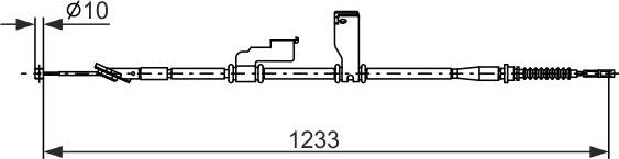 BOSCH 1 987 482 906 - LINKA HAM. RĘCZ. HYUNDAI T. I10 1.0-1.2 08-13 PR
