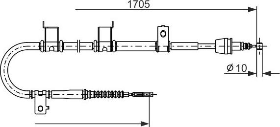 BOSCH 1 987 482 908 - LINKA HAM. RĘCZ. HYUNDAI T. I30 1.4-2.0 08-12 PR