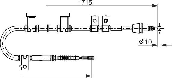 BOSCH 1 987 482 907 - LINKA HAM. RĘCZ. HYUNDAI T. I30 1.4-2.0 08-12 LE